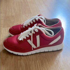 Vionic Red and White Sneakers